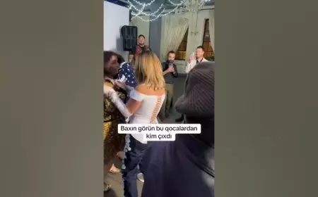 Bakıda restoranda "nənələr" oyun çıxartdı