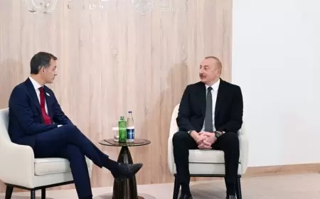 Prezident İlham Əliyev Belçikanın Baş naziri ilə görüşüb