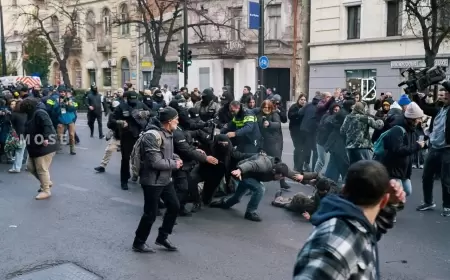 Tiflisdəki etiraz aksiyasında 43 nəfər saxlanılıb