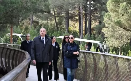 İlham Əliyev Mərkəzi Nəbatat Bağının açılışında iştirak etdi
