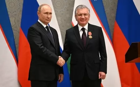 Özbəkistan prezidenti Putinə zəng etdi