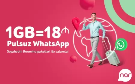 “Nar”ın rouminq paketləri ilə Yeni il səyahətində sərfəli ünsiyyət! 