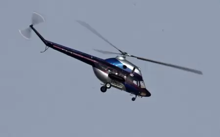 Rusiyaya məxsus helikopter qəzaya uğradı