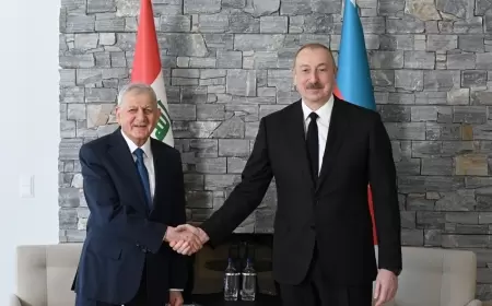 İlham Əliyev İraq Prezidenti ilə fikir mübadiləsi apardı 