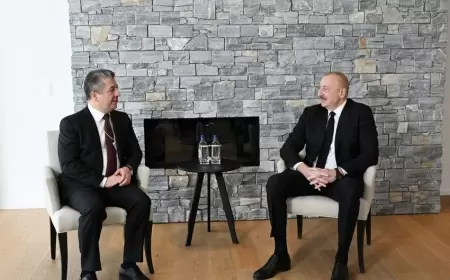 İlham Əliyevlə Neçirvan Bərzani arasında görüş oldu