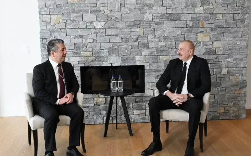 İlham Əliyevlə Neçirvan Bərzani arasında görüş oldu 