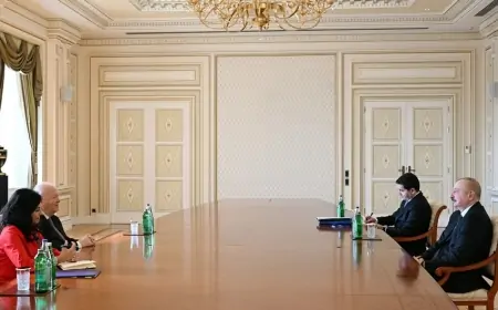 İlham Əliyev BMT Baş katibinin müavinini qəbul edib