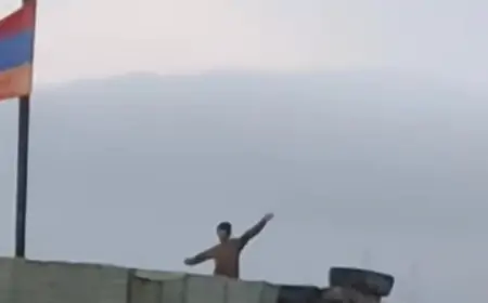 Erməni əsgərin sərhəddəki təxribatının VİDEOSU