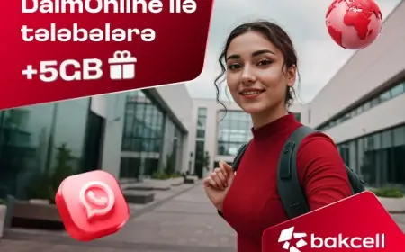 “Bakcell” DaimOnline ilə tələbələrə 5GB hədiyyə edir!