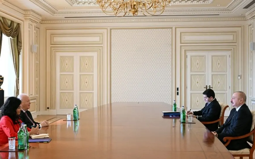 İlham Əliyev BMT Baş katibinin müavinini qəbul edib 