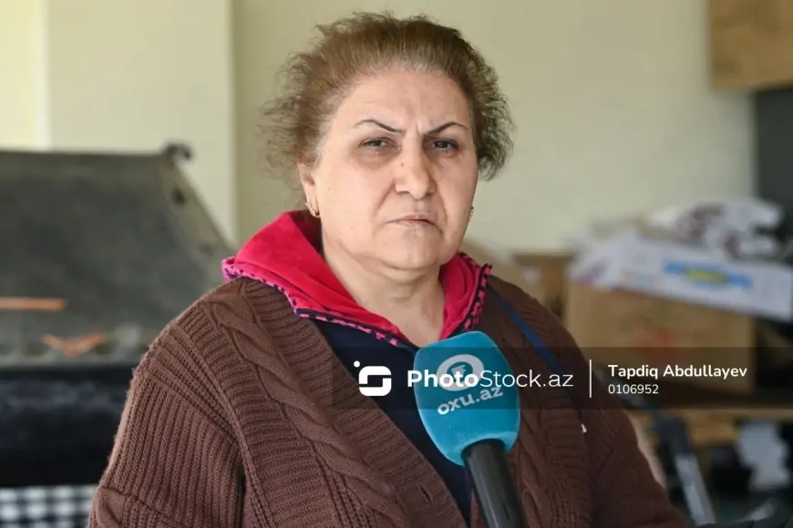 Evi başına uçurulan qadın danışdı - "Yalan danışırlar, nə 2 milyon?"