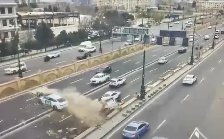 "Uçan taksi" sürücüsünün xəstəxana görüntüləri yayıldı