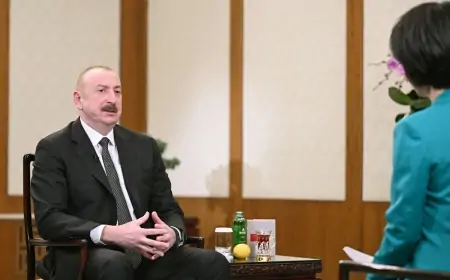 Prezident Pekində CGTN telekanalına müsahibə verdi