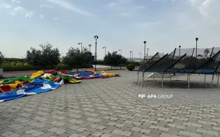 Bakıda külək attraksionu aşırdı