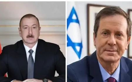 İlham Əliyev İsrail prezidentini təbrik etdi
