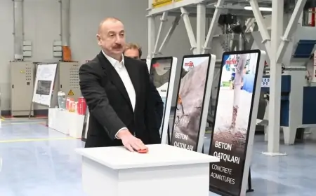 Prezident Sumqayıtda zavodun açılışını etdi