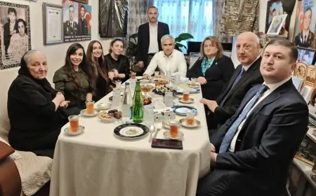 Leyla Əliyeva və Arzu Əliyeva Polad Həşimovun evində olublar