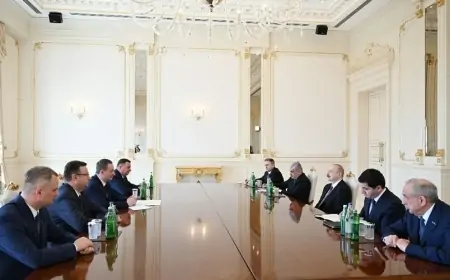 Azərbaycan Prezidenti Belarusun Baş nazirini qəbul etdi