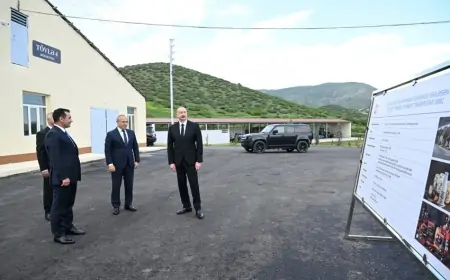 Prezident Xocalıda açılışa qatıldı