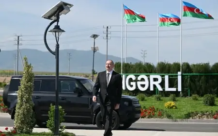 Prezident Kəngərli kəndinin açılışında iştirak etdi