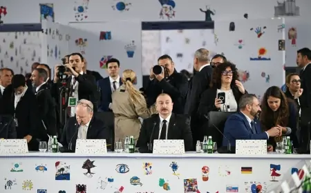 İlham Əliyev Zirvə toplantısının açılış plenar sessiyasında iştirak etdi