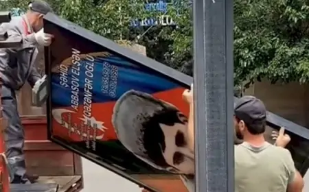 Gəncədə şəhid lövhələri buna görə yığılıb