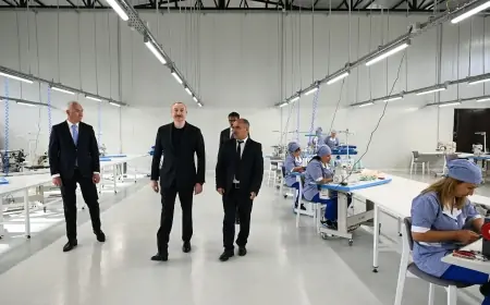 Prezident “LATIFA” Laçın tikiş fabrikinin açılışında iştirak edib