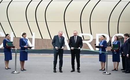 Əliyevlə Ərdoğan Laçın hava limanının açılışını etdi - Foto/Video + Yeniləndi