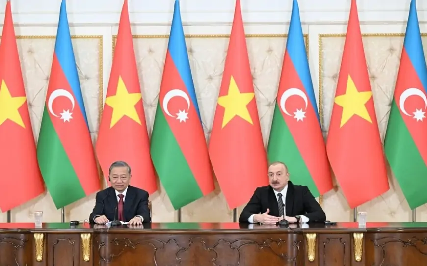 İlham Əliyev və To Lam mətbuata birgə bəyanatla çıxış etdilər 