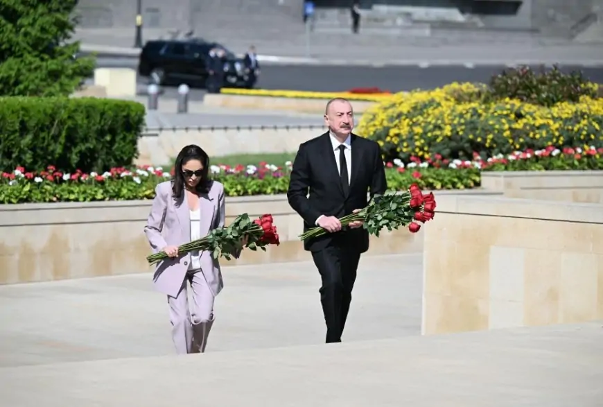 İlham Əliyev və Mehriban Əliyeva onların xatirəsini andı - Fotolar