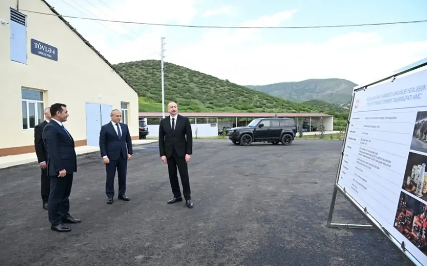 Prezident Xocalıda açılışa qatıldı - Foto + Yeniləndi