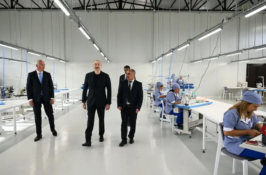 Prezident “LATIFA” Laçın tikiş fabrikinin açılışında iştirak edib - Foto
