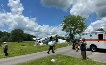 ABŞ-də sərnişin təyyarəsi qəzaya uğradı - Yaralılar var