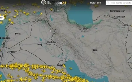 İran-İsrail hava məkanından son mənzərə