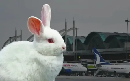 Dovşan Türkiyədə hava limanını bir-birinə qatdı