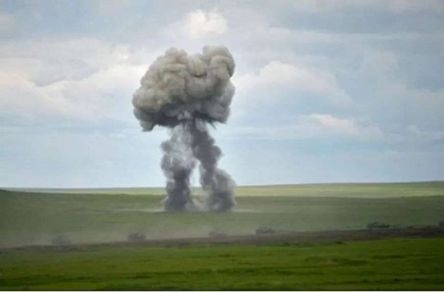 Kəşfiyyatçı Xanının minaya düşdüyü qəbiristanlıqdan VİDEO 