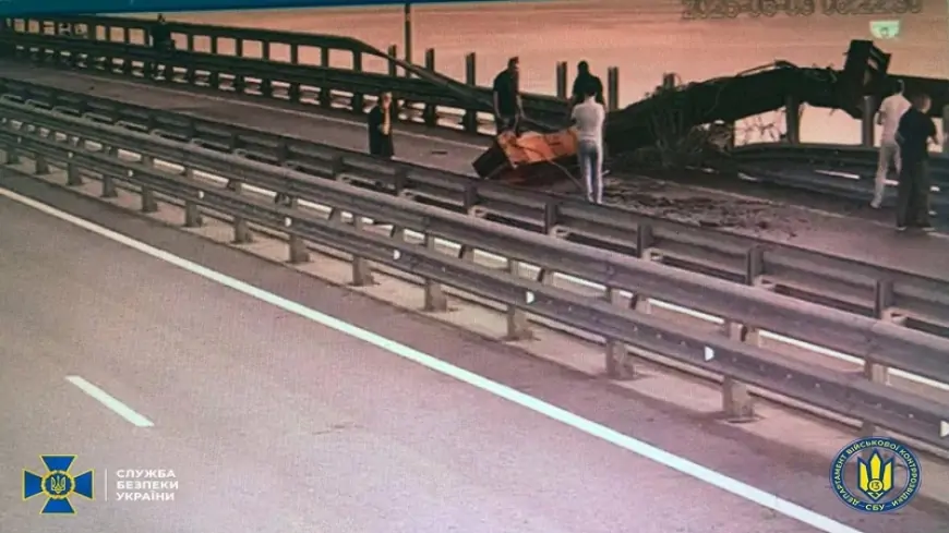 Ukrayna Krım körpüsünü partlatdı - ANBAAN VİDEO