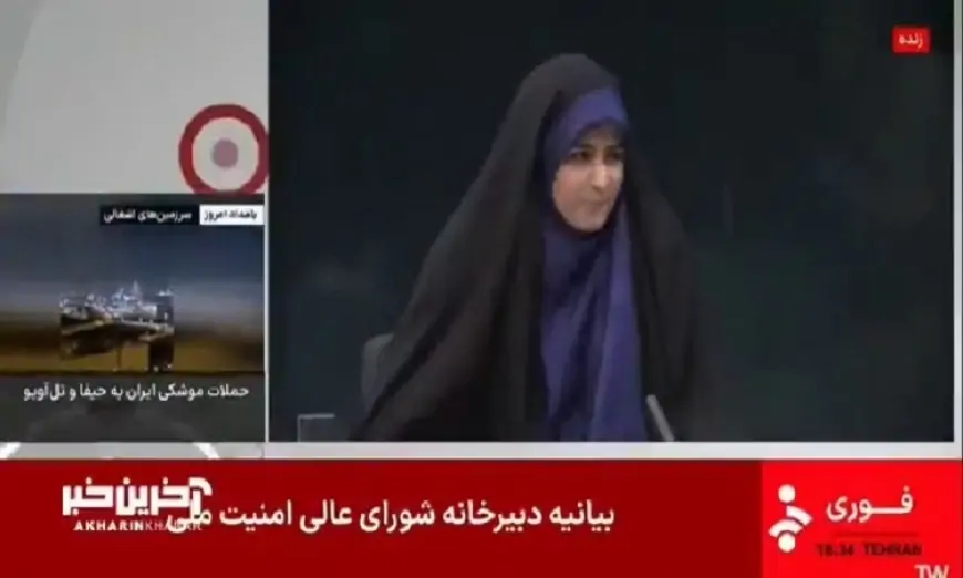 Aparıcı İsraili hədələyirdi, birdən... - İran televiziyası belə vuruldu + VİDEO 