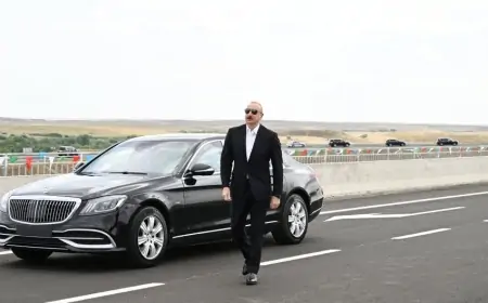 Prezident Əhmədbəyli-Füzuli-Şuşa yolunun açılışında iştirak etdi - FOTOLAR