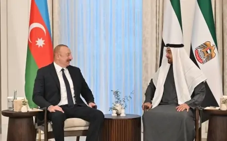 İlham Əliyev BƏƏ prezidenti ilə görüşdü