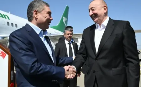 Prezident Berdiməhəmmədovu Füzulidə qarşıladı