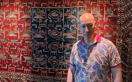 Ukraynalı jurnalist Bakıdakı Xalça Muzeyinə heyran qalıb