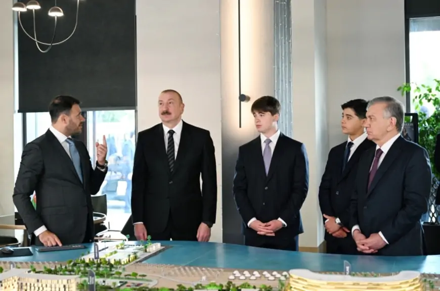 Azərbaycan və Özbəkistan prezidentləri "Sea Breeze"də - FOTOLAR