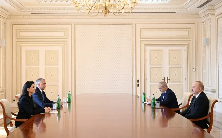 Prezident Mariam Kvrivişvilini qəbul etdi - FOTOLAR