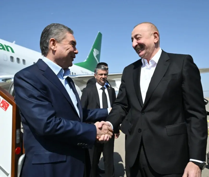 Prezident Berdiməhəmmədovu Füzulidə qarşıladı - FOTOLAR