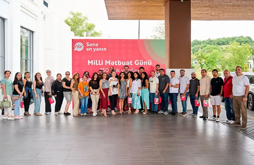 “Nar” milli mətbuatın 150 illiyini media nümayəndələri ilə qeyd edib - FOTO