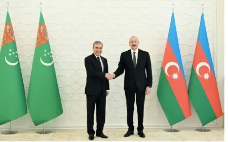 İlham Əliyev Qurbanqulu Berdiməhəmmədova zəng edib