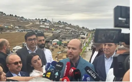 Ərdoğanın oğlu Azərbaycana gəldi - VİDEO