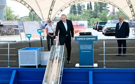 Gəncədə bazalt məhsullarının istehsalı müəssisəsinin təməli qoyuldu