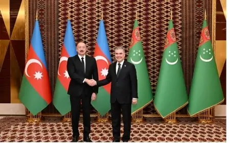 İlham Əliyevin Qurbanqulu Berdiməhəmmədovla təkbətək görüşü olub 